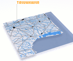 3d view of Tiruvaikāvūr