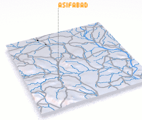 3d view of Asifābād