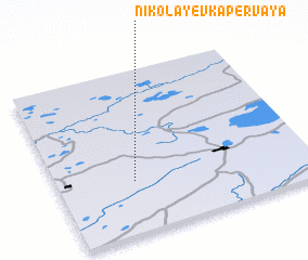 3d view of Nikolayevka Pervaya