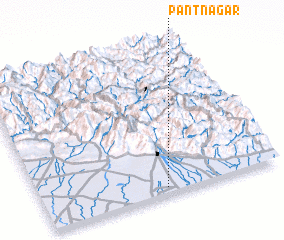 3d view of Pantnagar