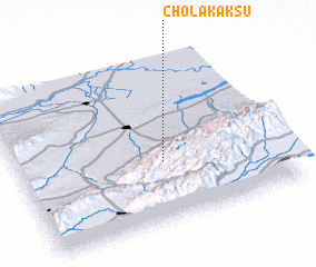 3d view of Cholak-Ak-Su