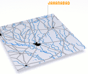 3d view of Jahānābād