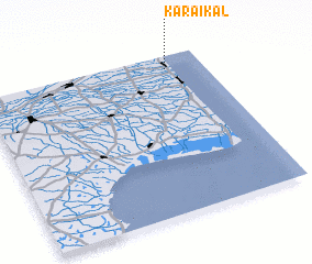 3d view of kāraikāl