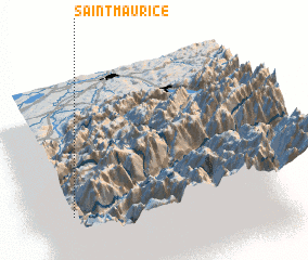 3d view of Saint-Maurice