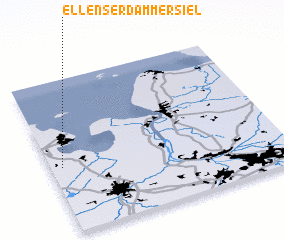 3d view of Ellenserdammersiel