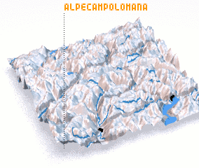 3d view of Alpe Campolomana