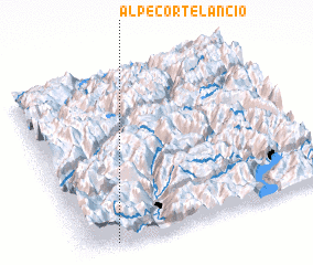 3d view of Alpe Cortelancio