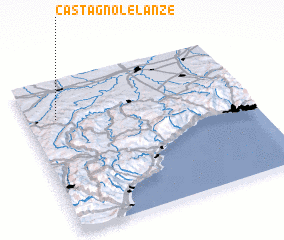 3d view of Castagnole Lanze