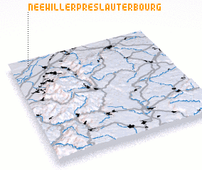 3d view of Néewiller-près-Lauterbourg