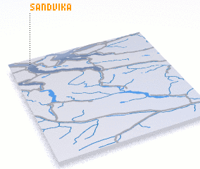 3d view of Sandvika