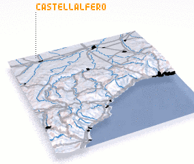 3d view of CastellʼAlfero