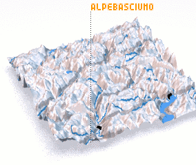 3d view of Alpe Basciumo