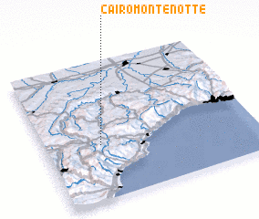 3d view of Cairo Montenotte