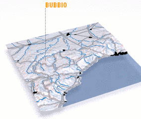 3d view of Bubbio