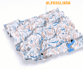 3d view of Alpe Ogliana