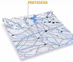 3d view of Prato Sesia