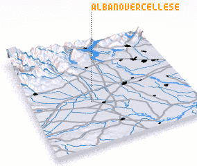 3d view of Albano Vercellese