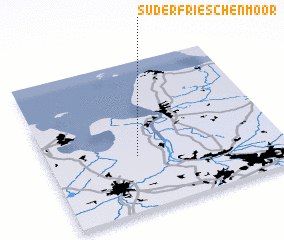 3d view of Süderfrieschenmoor