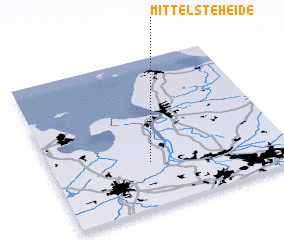 3d view of Mittelste Heide