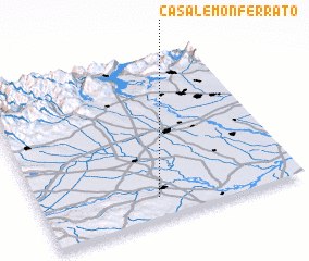 3d view of Casale Monferrato