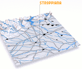 3d view of Stroppiana