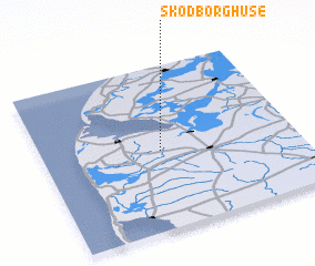 3d view of Skodborg Huse