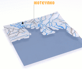 3d view of Ikot Eyi Nko