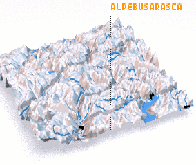 3d view of Alpe Busarasca