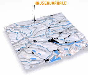 3d view of Hausen vor Wald