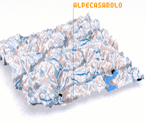 3d view of Alpe Casarolo