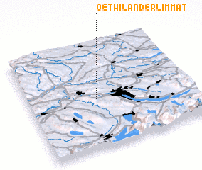 3d view of Oetwil an der Limmat