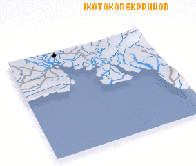 3d view of Ikot Okon Ekpri Iwon