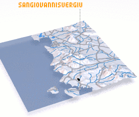 3d view of San Giovanni Suèrgiu