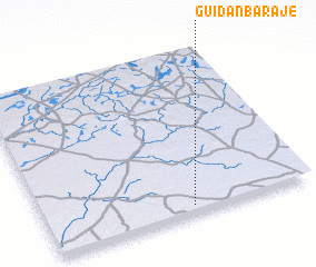 3d view of Guidan Barajé