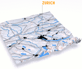 3d view of Zürich