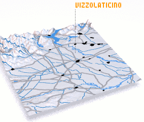3d view of Vizzola Ticino