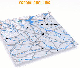 3d view of Candia Lomellina