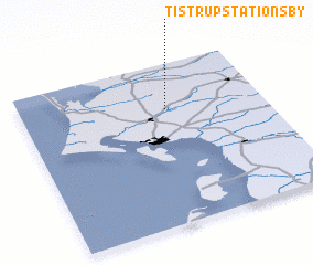3d view of Tistrup Stationsby