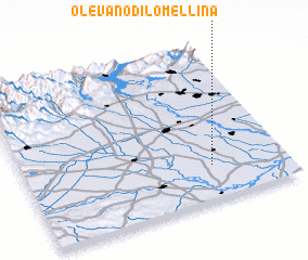 3d view of Olevano di Lomellina