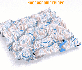 3d view of Maccagno Inferiore