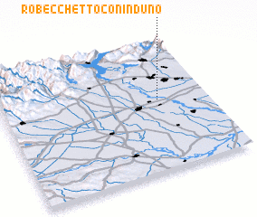 3d view of Robecchetto con Induno