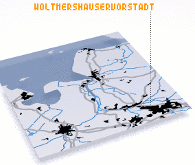 3d view of Woltmershauser Vorstadt