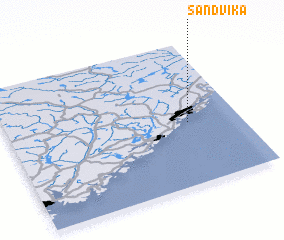 3d view of Sandvika