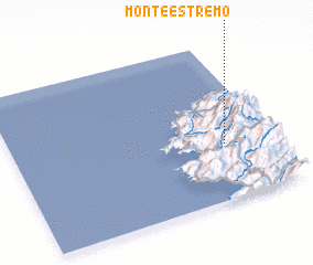 3d view of Monte Estremo