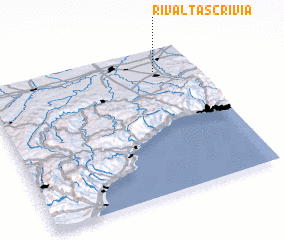 3d view of Rivalta Scrivia