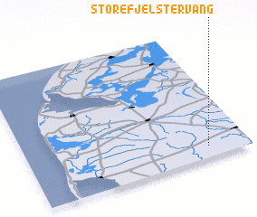 3d view of Store Fjelstervang