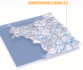 3d view of Domusnovas Canales