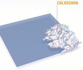 3d view of Calenzana