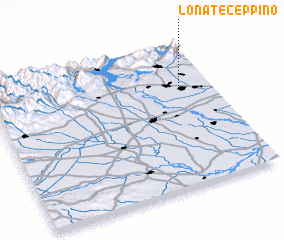 3d view of Lonate Ceppino
