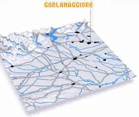 3d view of Gorla Maggiore